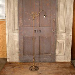 #50746 - Antique Ornate Brass Floor Lamp image