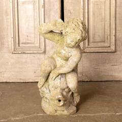 #50825 - Vintage Cast Concrete Garden Fountain Statue image
