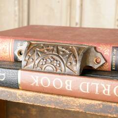 #50881 - Antique Cast Iron Bin Pull Drawer Hardware image