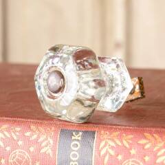 #50887 - Antique Pressed Glass Furniture Knob image