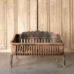 #51046 - Antique&nbsp;Cast&nbsp;Iron&nbsp;Fireplace&nbsp;Log&nbsp;Holder&nbsp;Basket&nbsp;image