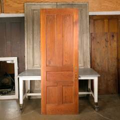#51190 - 32x90&nbsp;Antique&nbsp;5&nbsp;Panel&nbsp;Pine&nbsp;Interior&nbsp;Door&nbsp;image