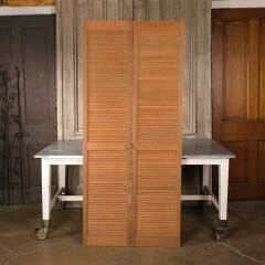 #51213 - 35x80 Salvaged Louvered Wood Bifold Doors image
