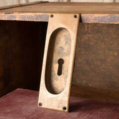 #51344 - Antique Solid Bronze Pocket Door Pull image