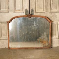 #51820 - Salvaged Antique Wood Framed Wall Mirror image