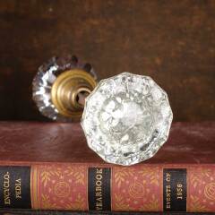 #51961 - Antique&nbsp;Fluted&nbsp;Glass&nbsp;Doorknobs&nbsp;Hardware&nbsp;image