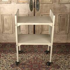 #52118 - Vintage&nbsp;Rolling&nbsp;Metal&nbsp;Library&nbsp;Book&nbsp;Cart&nbsp;image