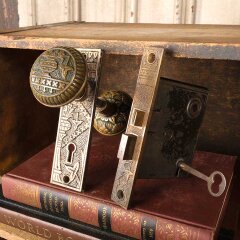 #52166 - Lockwood&nbsp;Broken&nbsp;Leaf&nbsp;Door&nbsp;Hardware&nbsp;Set&nbsp;image