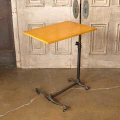 #52316 - Antique Wood & Cast Iron Adjustable Table image
