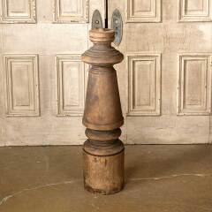 #52391 - Salvaged Antique Turned Wood Newel Post image