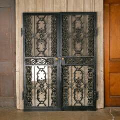 #52620 - 59x80&nbsp;Vintage&nbsp;Metal&nbsp;Security&nbsp;Storm&nbsp;Doors&nbsp;image