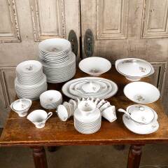 #52853 - Vintage&nbsp;Ebony&nbsp;Rose&nbsp;Porcelain&nbsp;China&nbsp;Set&nbsp;image