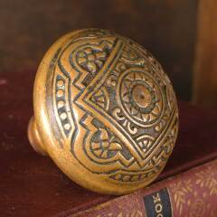 #52929 - Antique&nbsp;Brass&nbsp;Corbin&nbsp;Doorknob&nbsp;Hardware&nbsp;image