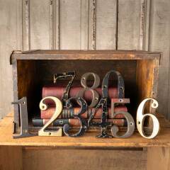 #52941 - Salvaged&nbsp;Vintage&nbsp;Brass&nbsp;Address&nbsp;Number&nbsp;image