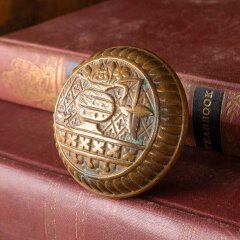 #52984 - Antique&nbsp;Lockwood&nbsp;Broken&nbsp;Leaf&nbsp;Doorknob&nbsp;image