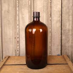 #53204 - Vintage&nbsp;Amber&nbsp;Glass&nbsp;Apothecary&nbsp;Bottle&nbsp;image