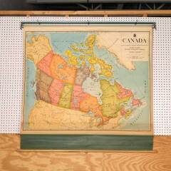 #53278 - Vintage&nbsp;Classroom&nbsp;Pull-Down&nbsp;Map&nbsp;of&nbsp;Canada&nbsp;image