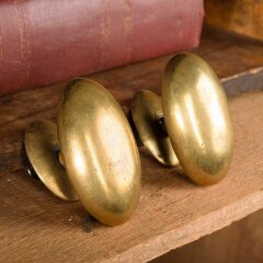 #53285 - Antique&nbsp;Oval&nbsp;Brass&nbsp;Furniture&nbsp;Knobs&nbsp;Hardware&nbsp;image