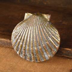 #53321 - Brass&nbsp;Scallop&nbsp;Shell&nbsp;Doorbell&nbsp;Cover&nbsp;Hardware&nbsp;image