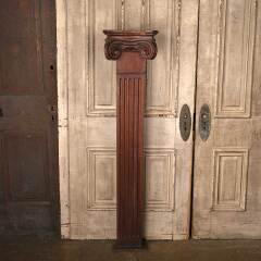 #53360 - Antique&nbsp;Interior&nbsp;Fluted&nbsp;Wood&nbsp;Column&nbsp;Pilaster&nbsp;image