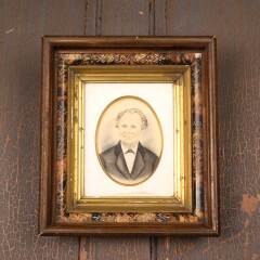 #53391 - Antique&nbsp;Shadowbox&nbsp;Framed&nbsp;Male&nbsp;Portrait&nbsp;image