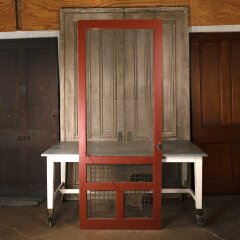 #53439 - 36x90&nbsp;Salvaged&nbsp;Antique&nbsp;Wood&nbsp;Screen&nbsp;Door&nbsp;image