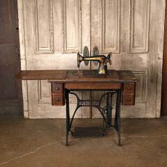 #53479 - Antique&nbsp;Singer&nbsp;Sewing&nbsp;Machine&nbsp;&&nbsp;Stand&nbsp;image