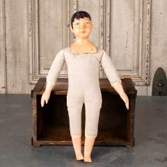 #53526 - Antique&nbsp;Style&nbsp;Doll&nbsp;w/&nbsp;Wood&nbsp;Head&nbsp;&&nbsp;Limbs&nbsp;image