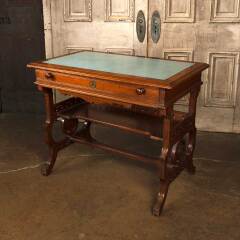 #53646 - Antique&nbsp;Victorian&nbsp;Wood&nbsp;Library&nbsp;Writing&nbsp;Desk&nbsp;image