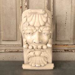 #53696 - Cast&nbsp;Plaster&nbsp;Leaf&nbsp;Mouth&nbsp;Head&nbsp;Corbel&nbsp;Bracket&nbsp;image