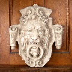 #53702 - Cast&nbsp;Plaster&nbsp;Lion&nbsp;Door&nbsp;Knocker&nbsp;Wall&nbsp;Plaque&nbsp;image