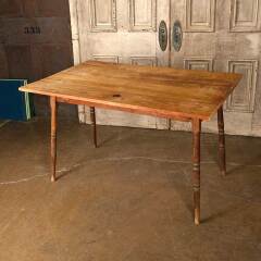 #53785 - 30x48&nbsp;Antique&nbsp;Pine&nbsp;Wood&nbsp;Table&nbsp;image