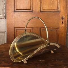 #53817 - Vintage&nbsp;Metal&nbsp;Fireside&nbsp;Log&nbsp;Holder&nbsp;Basket&nbsp;image