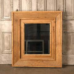 #53986 - 37x41&nbsp;Rustic&nbsp;Wood&nbsp;Framed&nbsp;Beveled&nbsp;Mirror&nbsp;image