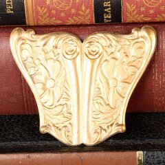 #54065 - Art&nbsp;Nouveau&nbsp;Stamped&nbsp;Brass&nbsp;Sash&nbsp;Buckle&nbsp;image