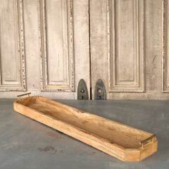 #54142 - 39x8&nbsp;Long&nbsp;Wooden&nbsp;Tea&nbsp;Tray&nbsp;w.&nbsp;Brass&nbsp;Handles&nbsp;image