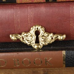 #54319 - Vintage&nbsp;Ornate&nbsp;Brass&nbsp;Keyhole&nbsp;Escutcheon&nbsp;image
