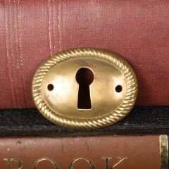 #54363 - Vintage&nbsp;Brass&nbsp;Furniture&nbsp;Keyhole&nbsp;Escutcheon&nbsp;image