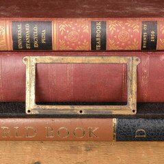 #54364 - 4x2&nbsp;Antique&nbsp;Brass&nbsp;Card&nbsp;Catalog&nbsp;Label&nbsp;Holder&nbsp;image