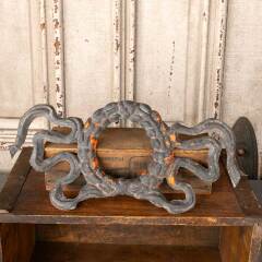 #54442 - 13x6&nbsp;Salvaged&nbsp;Antique&nbsp;Tin&nbsp;Wreath&nbsp;Ornament&nbsp;image