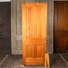#54547 - 30x77&nbsp;Antique&nbsp;4&nbsp;Panel&nbsp;Wood&nbsp;Interior&nbsp;Door&nbsp;image