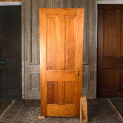 #54550 - 30x77&nbsp;Antique&nbsp;4&nbsp;Panel&nbsp;Wood&nbsp;Interior&nbsp;Door&nbsp;image
