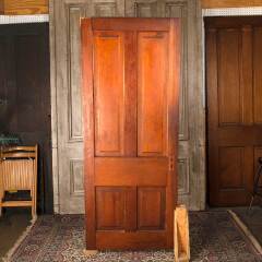 #54553 - 33x80&nbsp;Antique&nbsp;4&nbsp;Panel&nbsp;Wood&nbsp;Interior&nbsp;Door&nbsp;image