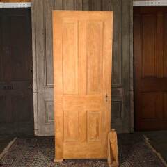 #54559 - 30x77&nbsp;Antique&nbsp;4&nbsp;Panel&nbsp;Wood&nbsp;Interior&nbsp;Door&nbsp;image