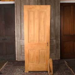 #54560 - 30x78&nbsp;Antique&nbsp;4&nbsp;Panel&nbsp;Wood&nbsp;Interior&nbsp;Door&nbsp;image