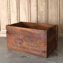 #54632 - 23x13&nbsp;Antique&nbsp;Livingston&nbsp;Seed&nbsp;Wood&nbsp;Crate&nbsp;image
