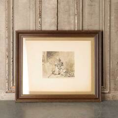 #54655 - 23x19&nbsp;Framed&nbsp;Rembrandt&nbsp;Prodigal&nbsp;Son&nbsp;Print&nbsp;image
