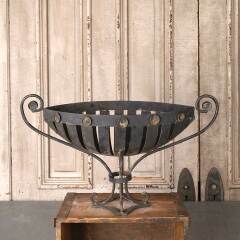 #54656 - Decorative&nbsp;Wrought&nbsp;Iron&nbsp;Urn&nbsp;Basket&nbsp;image