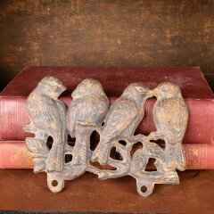 #54714 - 6x5&nbsp;Cast&nbsp;Iron&nbsp;Birds&nbsp;Wall&nbsp;Mount&nbsp;Ornament&nbsp;image