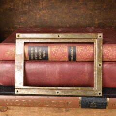 #54804 - 6x4&nbsp;Antique&nbsp;Brass&nbsp;Label&nbsp;Holder&nbsp;Hardware&nbsp;image